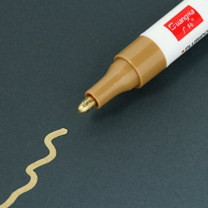 Маркер - карандаш краска для шин водонепроницаемая на масляной основе золотистый