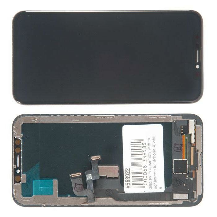 Дисплей в сборе с тачскрином для Apple iPhone X (TFT) - черный [RocknParts]
