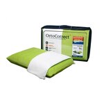 OrtoCorrect Ортопедическая подушка OrtoCorrect Comfort с 2-мя наволочками (велюр цвет фисташка + белая - изображение