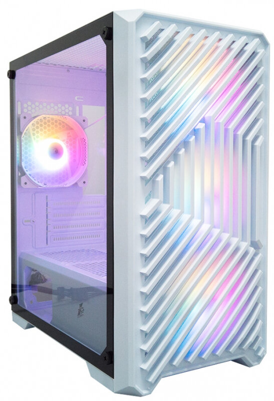 Корпус microATX 1stPlayer TRILOBITE T5 Без БП белый