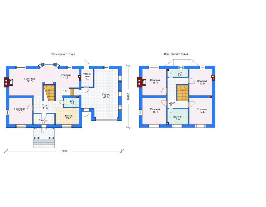 Проект дома Plans-53-59 (252 кв.м, газобетон) - фотография № 3