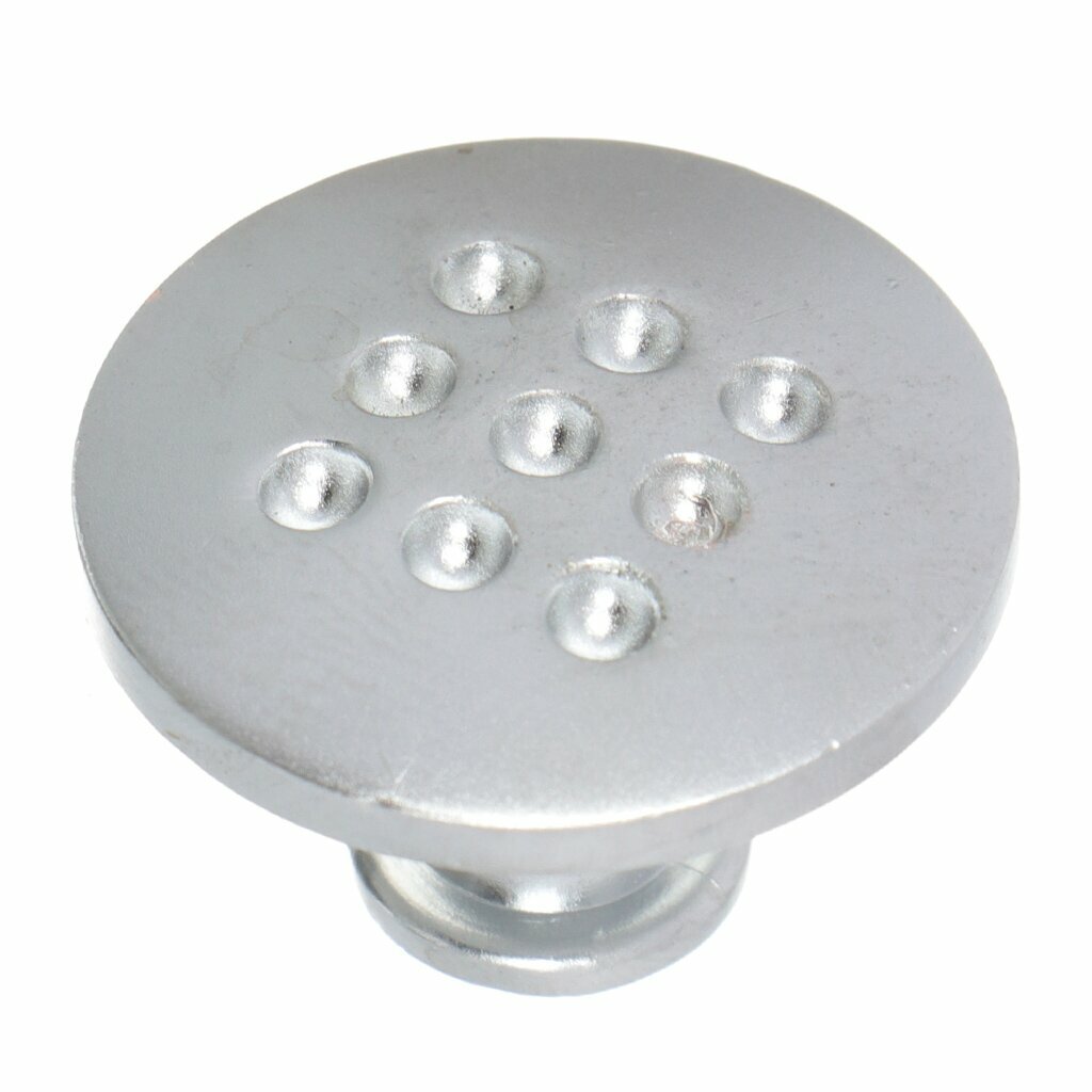 Ручка-кнопка мебельная Trodos, ZY-59, серебро, 303428