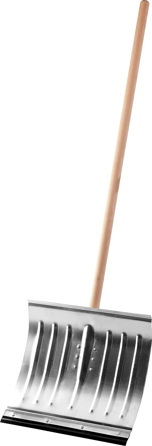 СИБИН ЛА-430 лопата снеговая алюминиевая со стальной планкой с деревянным черенком 430мм(421857)