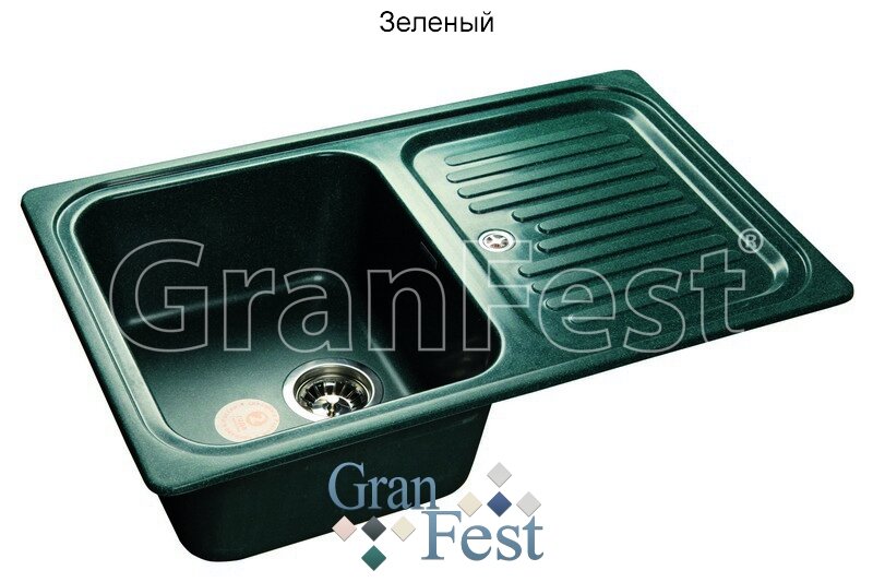 Мойка кухонная GranFest STANDART GF-S780L графит