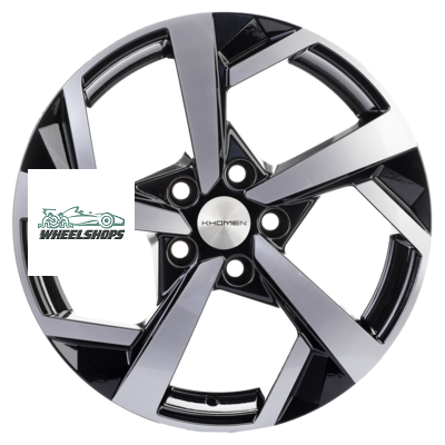 Khomen Wheels 7x17/5x114,3 ET45 D60,1 KHW1712 (Changan/Geely/Lexus/Toyota) Black-FP