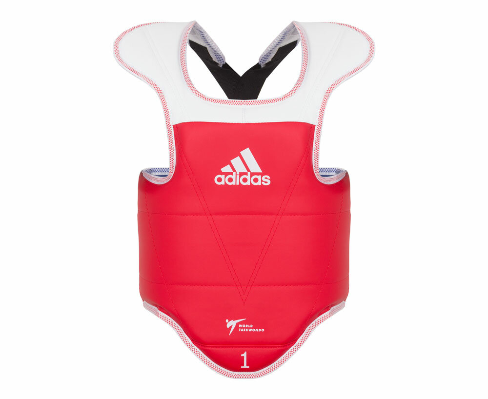 Защита груди: Защита корпуса Adidas двухсторонняя Adult Body Protector Reversible WT сине-красная, размер XXL, артикул adiTAP01 (Размер: 2XL)