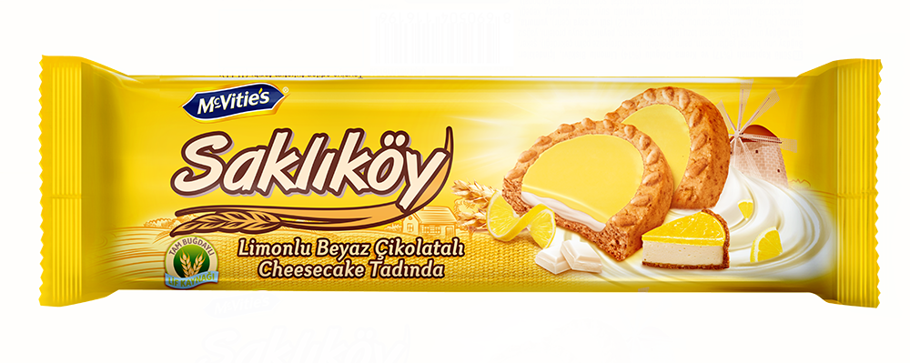 Сэндвич-печенье Ülker Saklikoy со сливочным кремом и лимоном, 100 гр. - фотография № 1