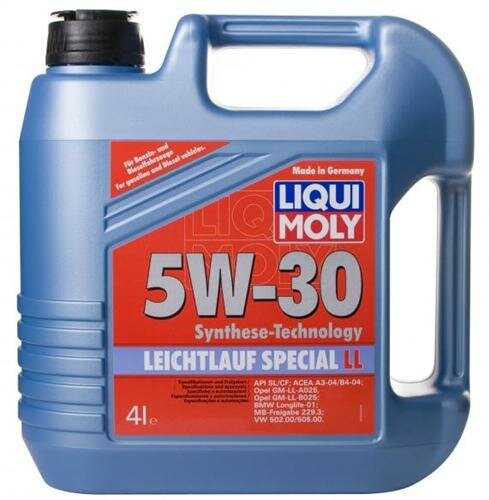 LIQUI MOLY 7654 Масло моторное 5W30 LIQUI MOLY 4л НС-синтетика Special Tec LL