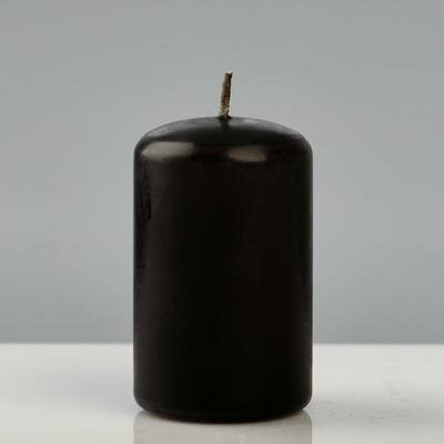 Свеча - цилиндр"Колор" 5?8 см чёрная RAK Trend Decor Candle 5168613 .