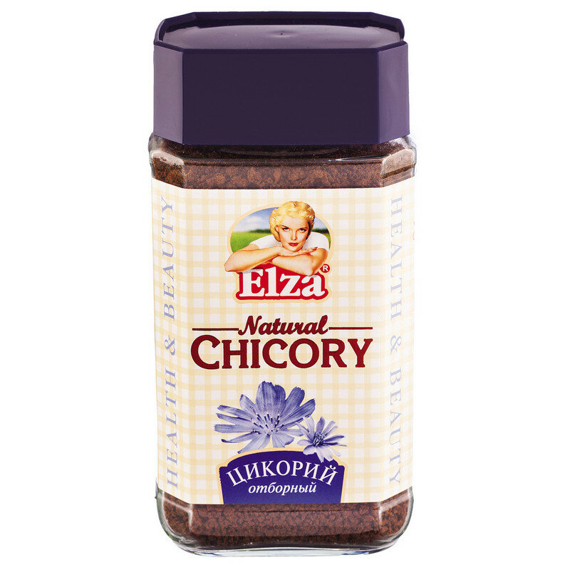 Цикорий гранулированный ELZA Natural Chicory стекл. банка 100г, 1 шт.