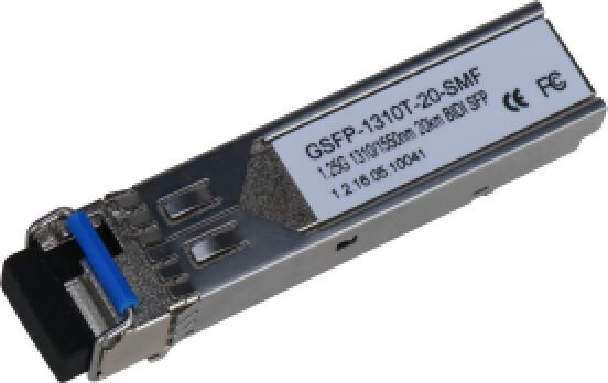 Dahua DH-GSFP-1310T-20-SMF SFP-модуль; LC; до 1.25Гбит/с; до 20км (одномодовое оптоволокно); 1310нм/1550нм