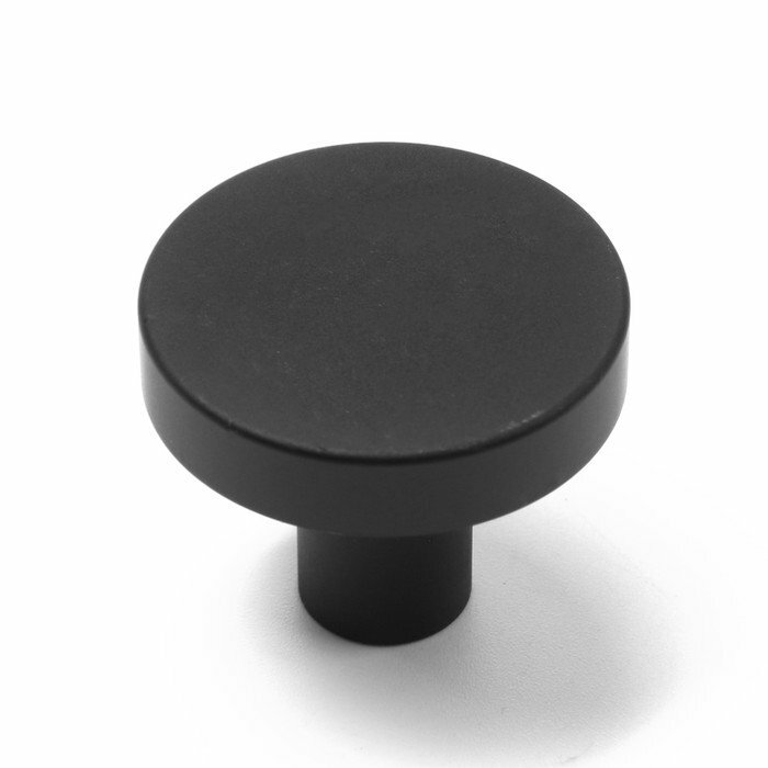 Ручка кнопка CAPPIO PK325, d=30 мм, цвет черный (комплект из 12 шт) - фотография № 2