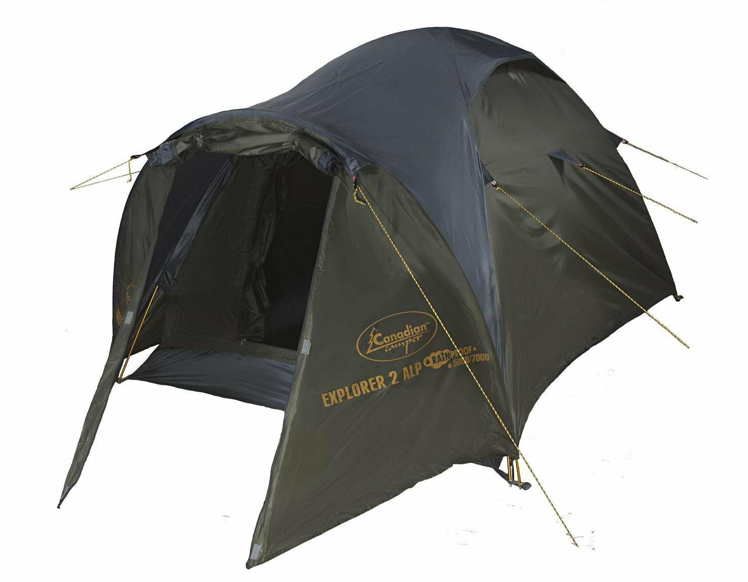 Палатка трекинговая двухместная Canadian Camper EXPLORER 2 AL, forest