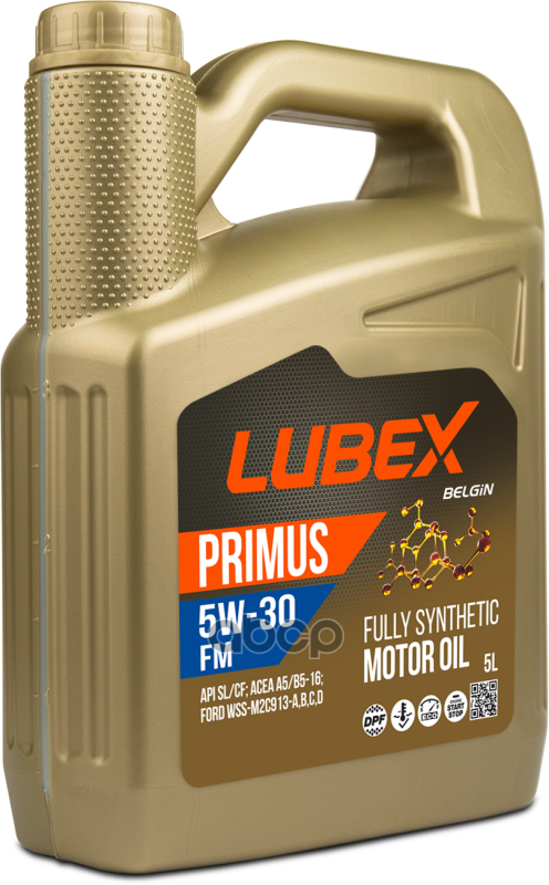 LUBEX Синт. Мот.масло Primus Fm 5W-30 Cf/Sl A5/B5 (5Л)
