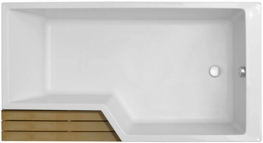 Ванна Jacob Delafon BAIN-DOUCHE NEO правая 160х90 (E6D000R-00)