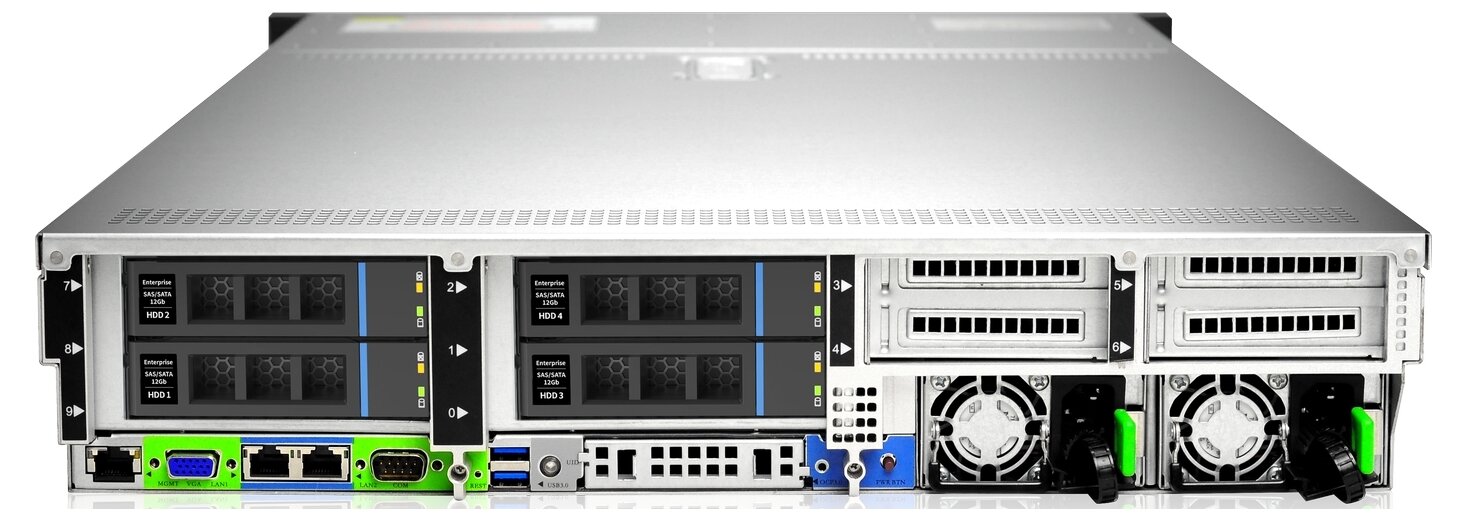 Серверная платформа Gooxi SL201-D25RE-G3 0210020416/2U/2x4189/ 32xDDR4-3200 RDIMM/LRDIMM/ 25x25"M2