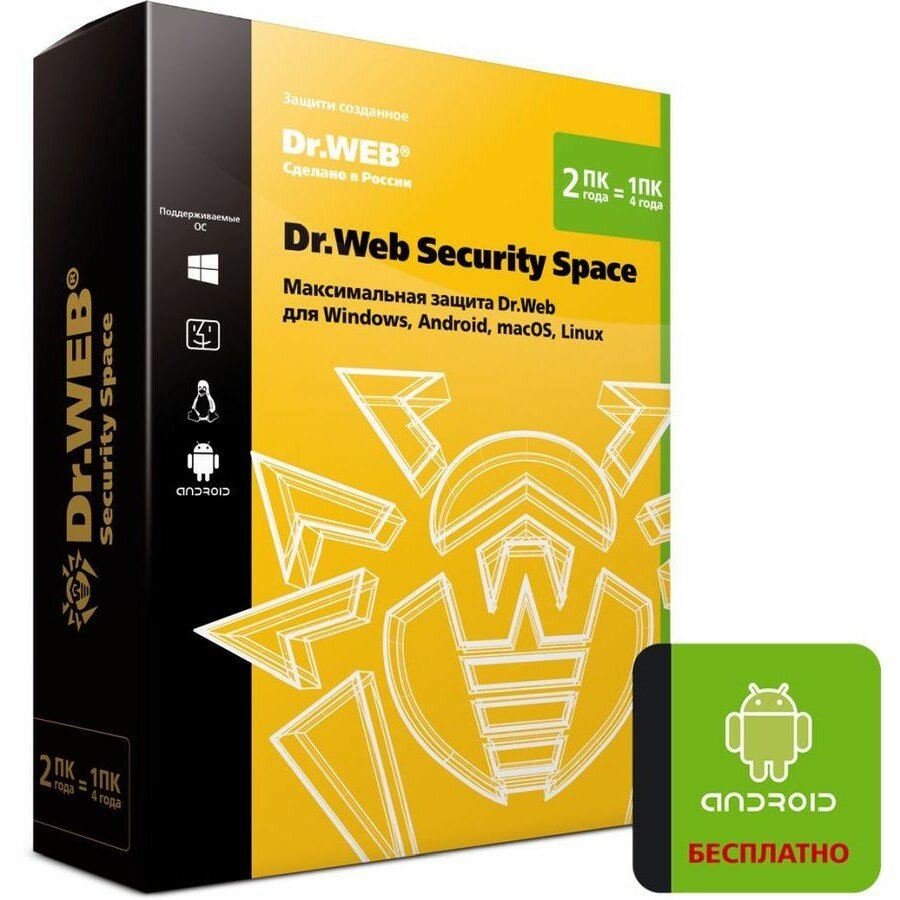 Dr. Web BHW-B-24M-2-A3 DR.Web 2-Desktop 2 years 350580 350740