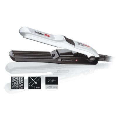 Щипцы-гофре для волос керамические мини BaByliss Pro BAB2151E 20 Ватт 1,8 м.