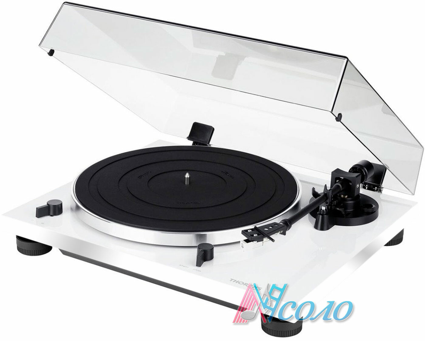 Проигрыватель виниловых пластинок Thorens TD 201 (AT3600) Highgloss White