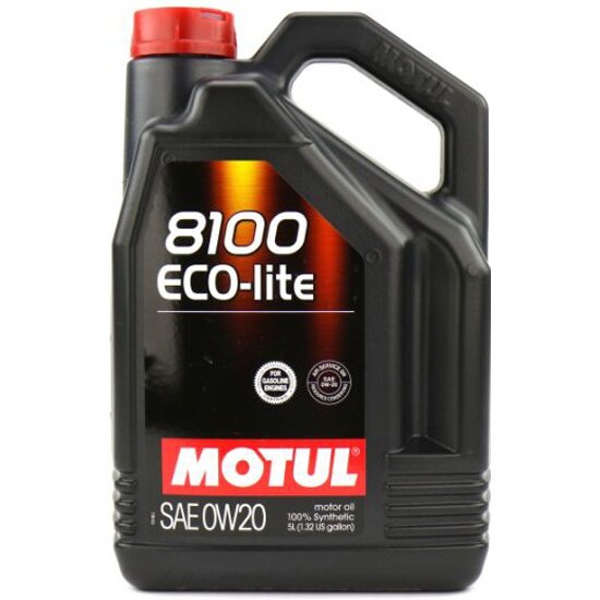 Моторное масло Motul 8100 Eco-lite 0W-20 синтетическое 5 л