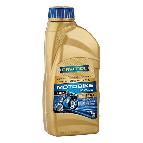 Масло Моторное Motobike 4-T Ester 10W-30 1Л (Полусинтетика) Ravenol арт. 1172111001