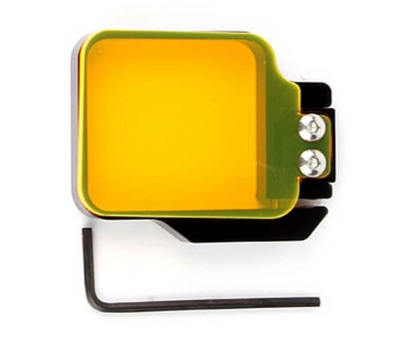 Фильтр для подводной съемки откидной/стекло GoPro3+/4 (жёлтый)