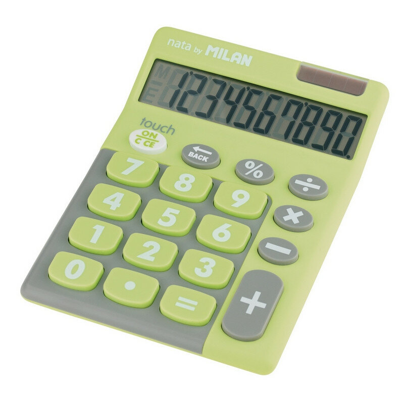 Калькулятор настольный Milan 150610TDGRBL 10-разрядный салатовый 973136