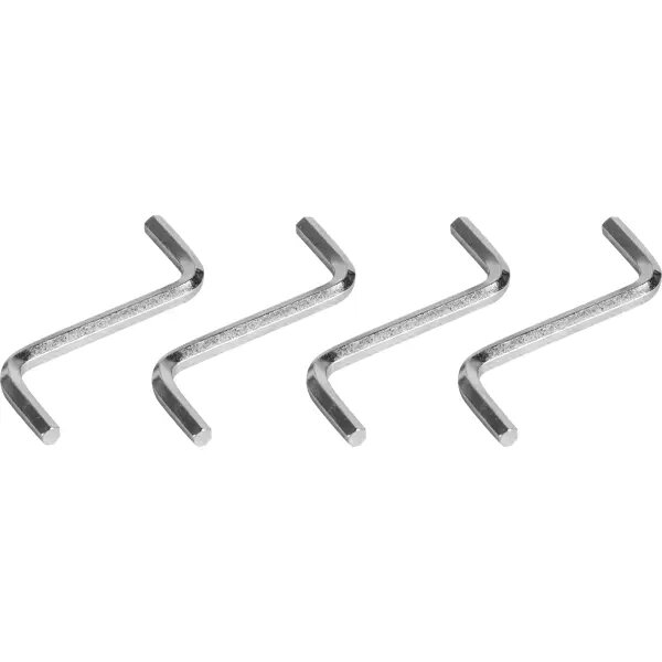 фото Набор ключ для мебельной стяжки z-образных Palladium SW3/SW4 сталь цвет серый 4 шт.