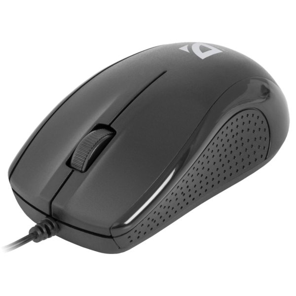 Мышь DEFENDER Optimum MB-160 черный, 3 кнопки, 1000 dpi, каб - 1,1м (52160)