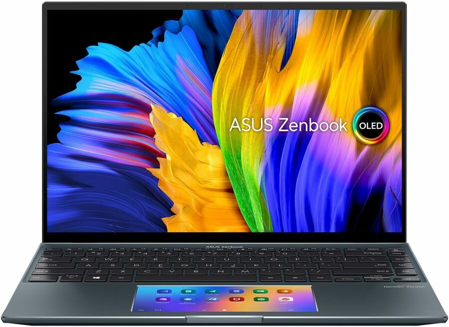 Ноутбук ASUS Zenbook 14X OLED UX5400EG-KN281W, 14", Intel Core i5 1135G7 2.4ГГц, 4-ядерный, 16ГБ LPDDR4x, 1ТБ SSD, NVIDIA GeForce MX450 - 2 ГБ, Windows 11 Home, серый 90NB0T83-M002K0