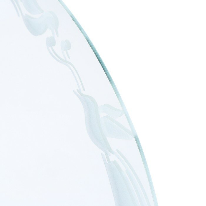 Зеркало «Птицы в круге», с пескоструйной графикой, настенное, 50×50 см - фотография № 2