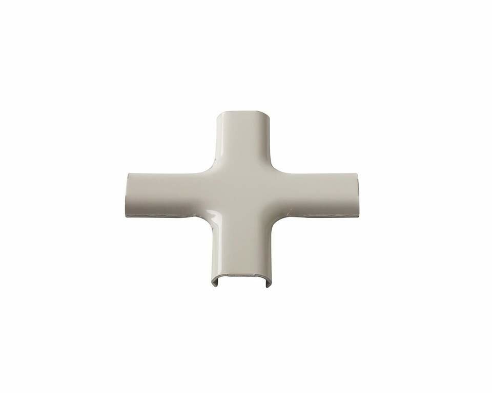 Накладка декоративная крестовая Germanella белая (гладкая)