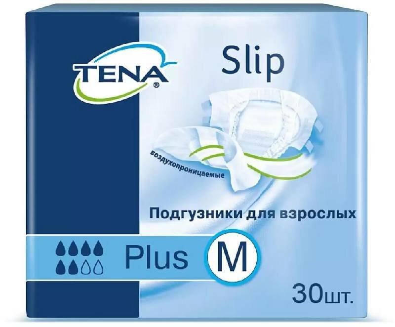 Подгузники для взрослых Tena Slip Plus M, 30 шт