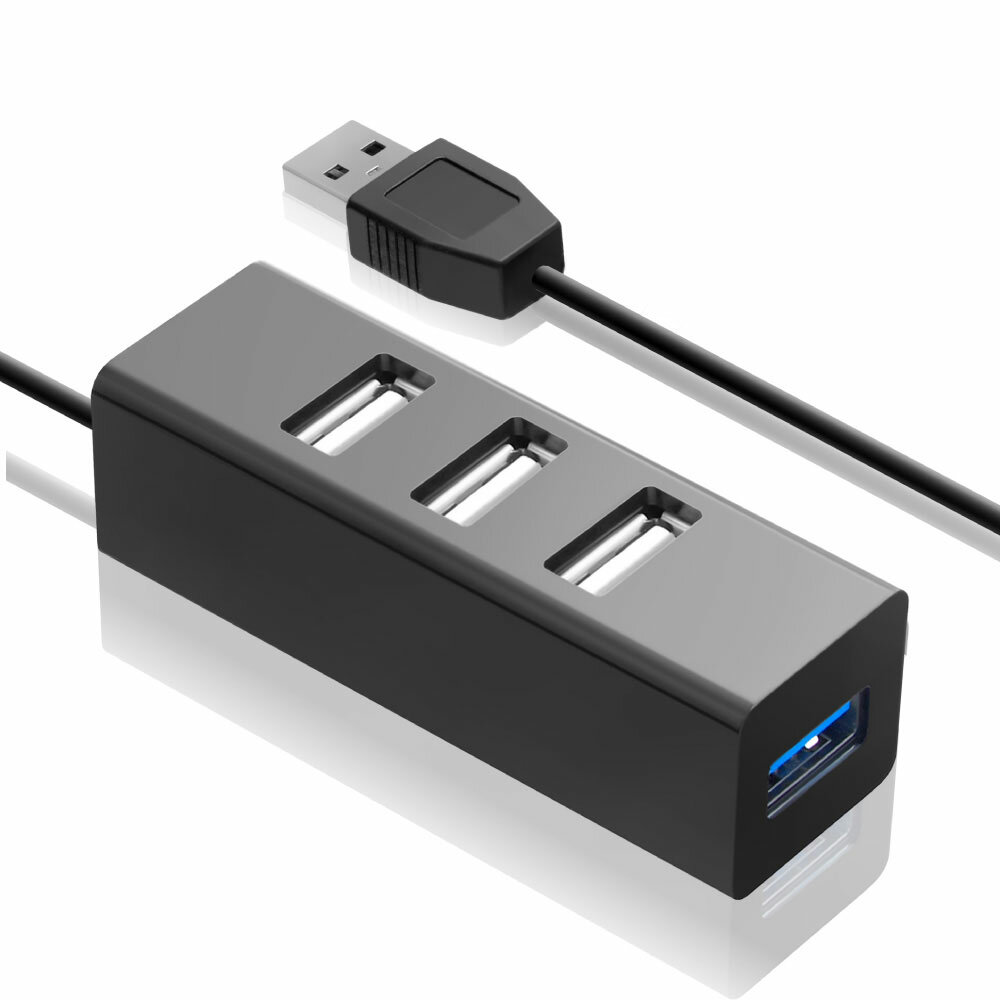 USB-концентратор Ginzzu GR-339UB USB - USB 3.0/3xUSB 2.0 4 ports Black 13469