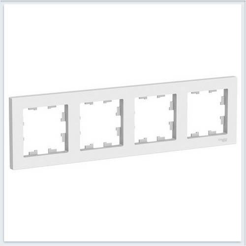 Schneider Electric AtlasDesign Рамка 4-я, Белый Арт. ATN000104
