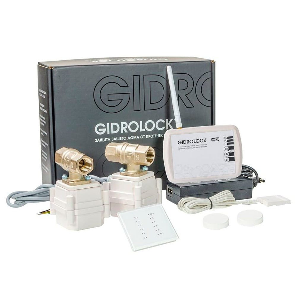 GIDROLOCK Комплект Gidrolock RADIO + WIFI 1/2