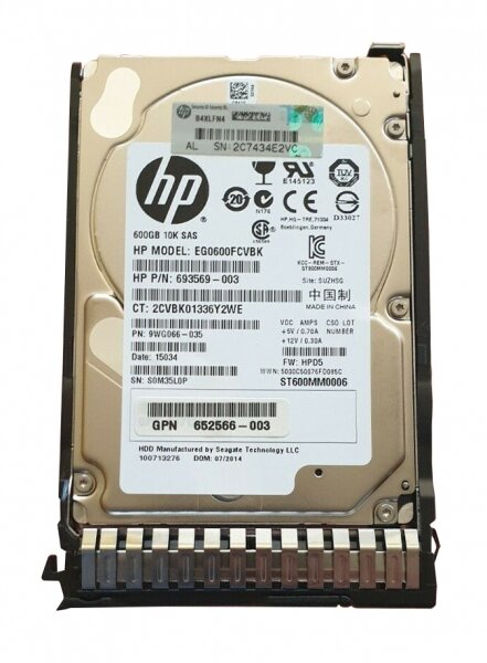   HP 653957-001 600Gb SAS 2,5" HDD