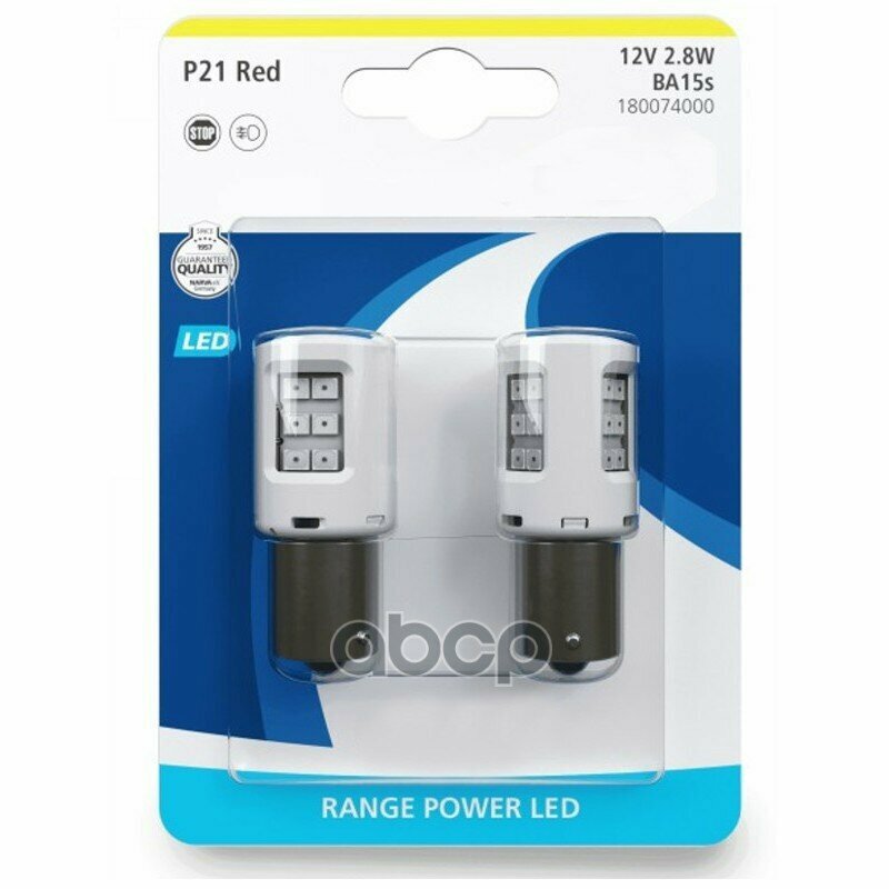 Лампы Led 12V P21 (Блистер, 2Шт) Narva арт. 18007