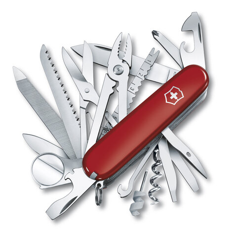 Нож Victorinox SwissChamp, 91 мм, 33 функции, красный