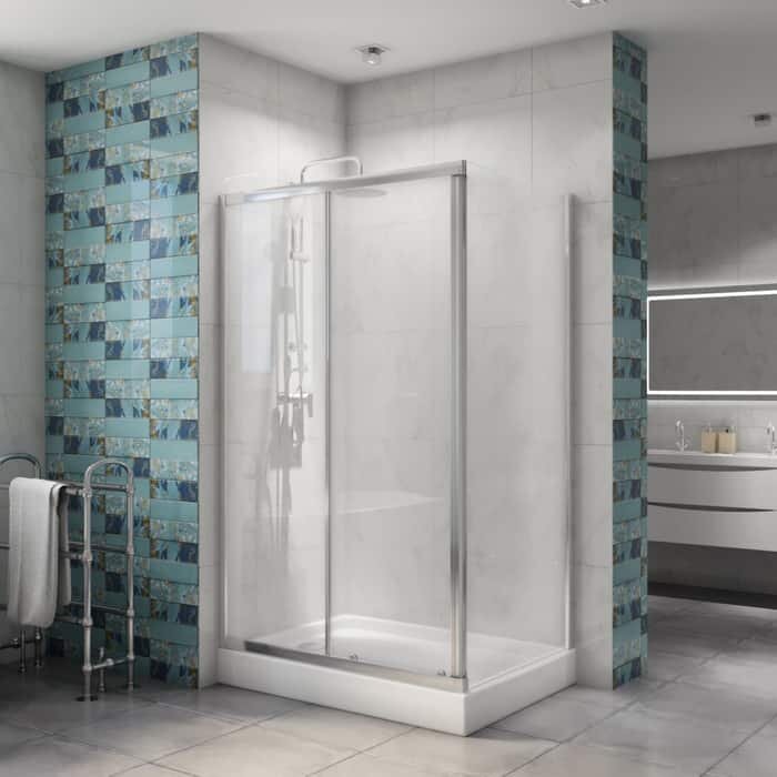 Душевой уголок BelBagno Due 120х80 хром - фото №1