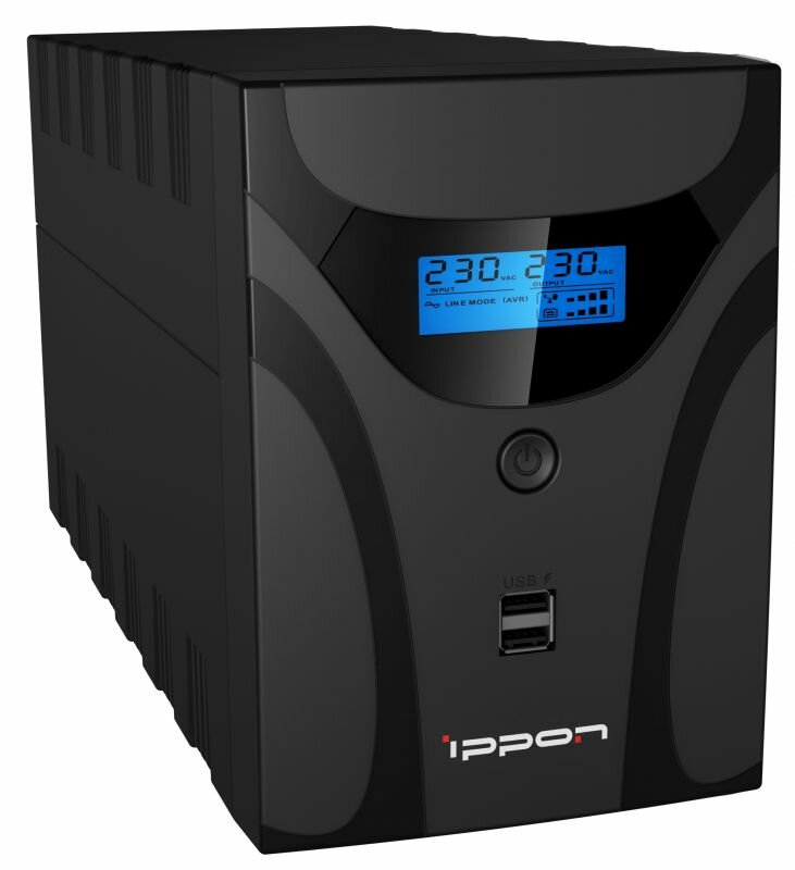 ИБП Ippon Smart Power Pro II Euro 1200 черный (1029740)