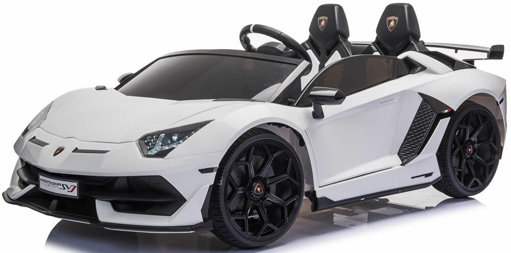 Электромобиль RiverToys Lamborghini Aventador SVJ A111MP Белый