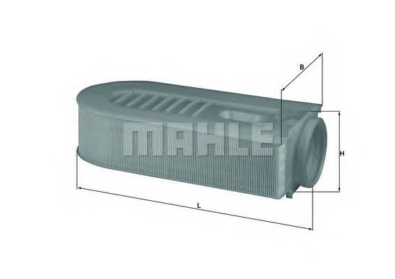 Воздушный фильтр mahle knecht LX1686/1 вставка