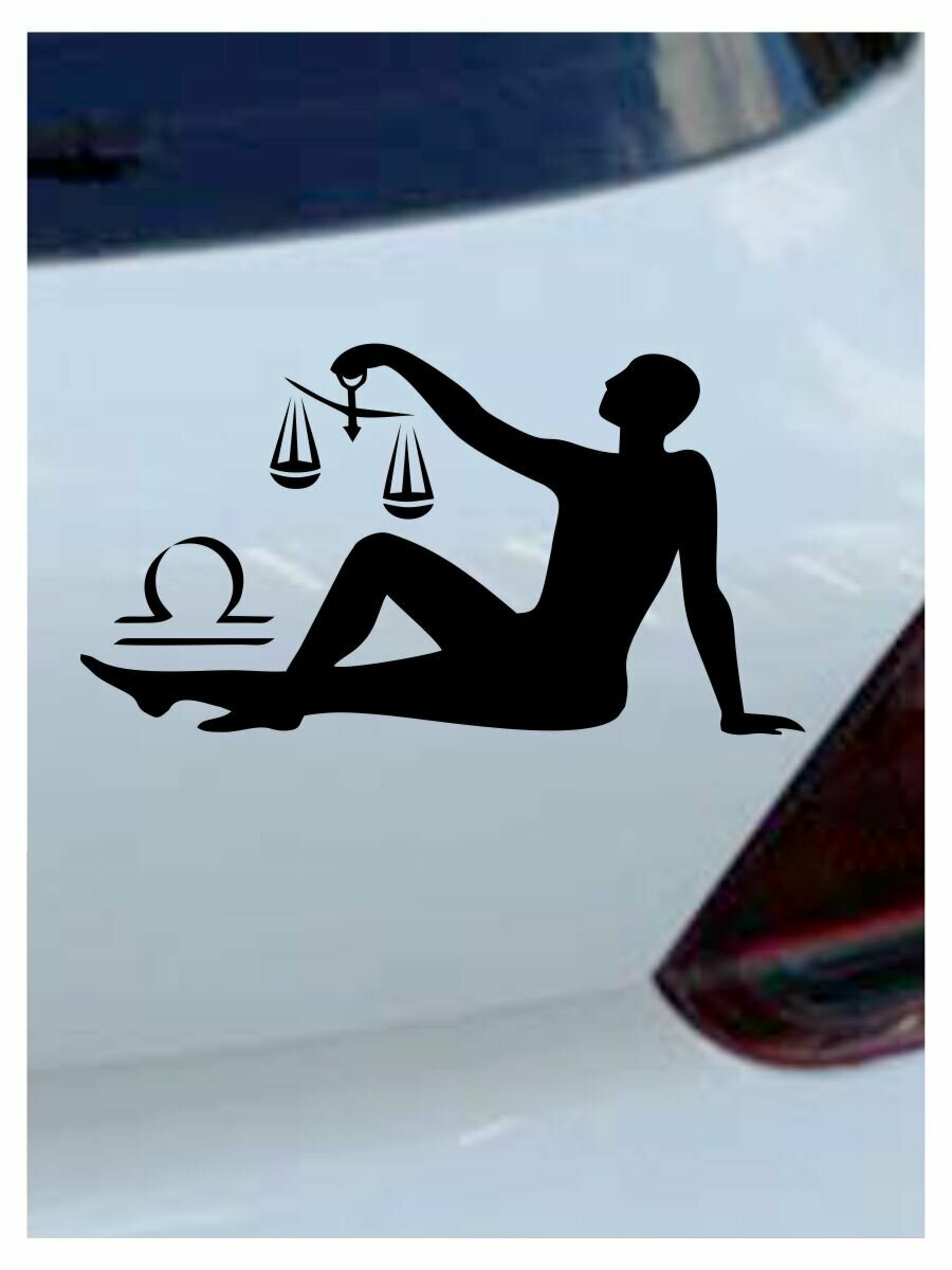 Наклейка на авто "Весы" на машину на кузов на стекло на джип знаки зодиака прогноз астрал
