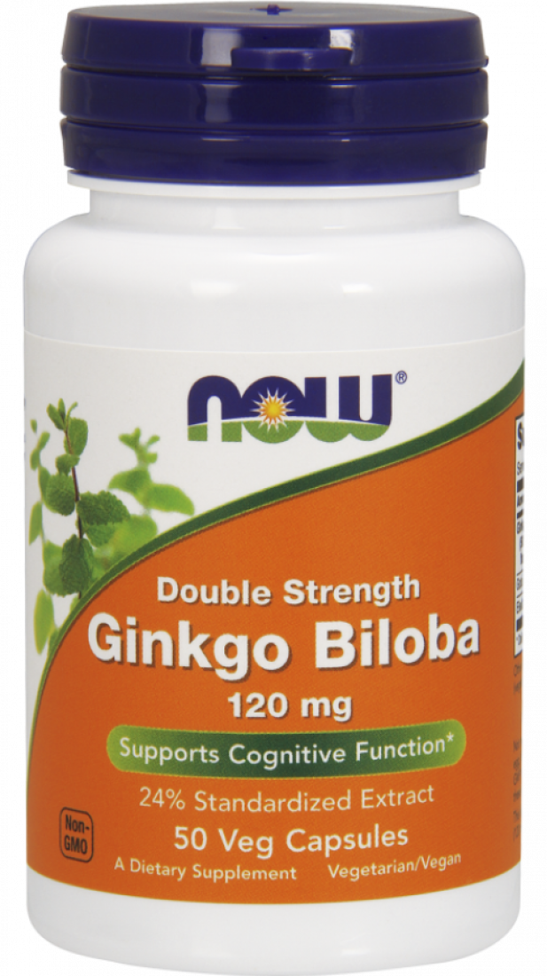 NOW Ginkgo Biloba 120 mg, 50 .
