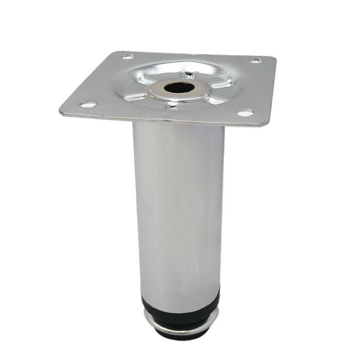 фото Эконом опора мебельная регулируемая 30х100 (118А), 0.8 мм, цвет хром