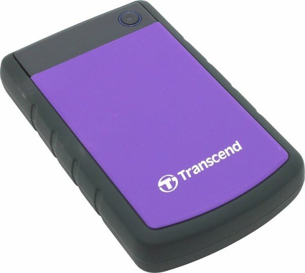 Внешний жесткий диск 4TB Transcend StoreJet 25H3P, 2.5", USB 3.0, противоударный, Черный/Фиолетовый TS4TSJ25H3P