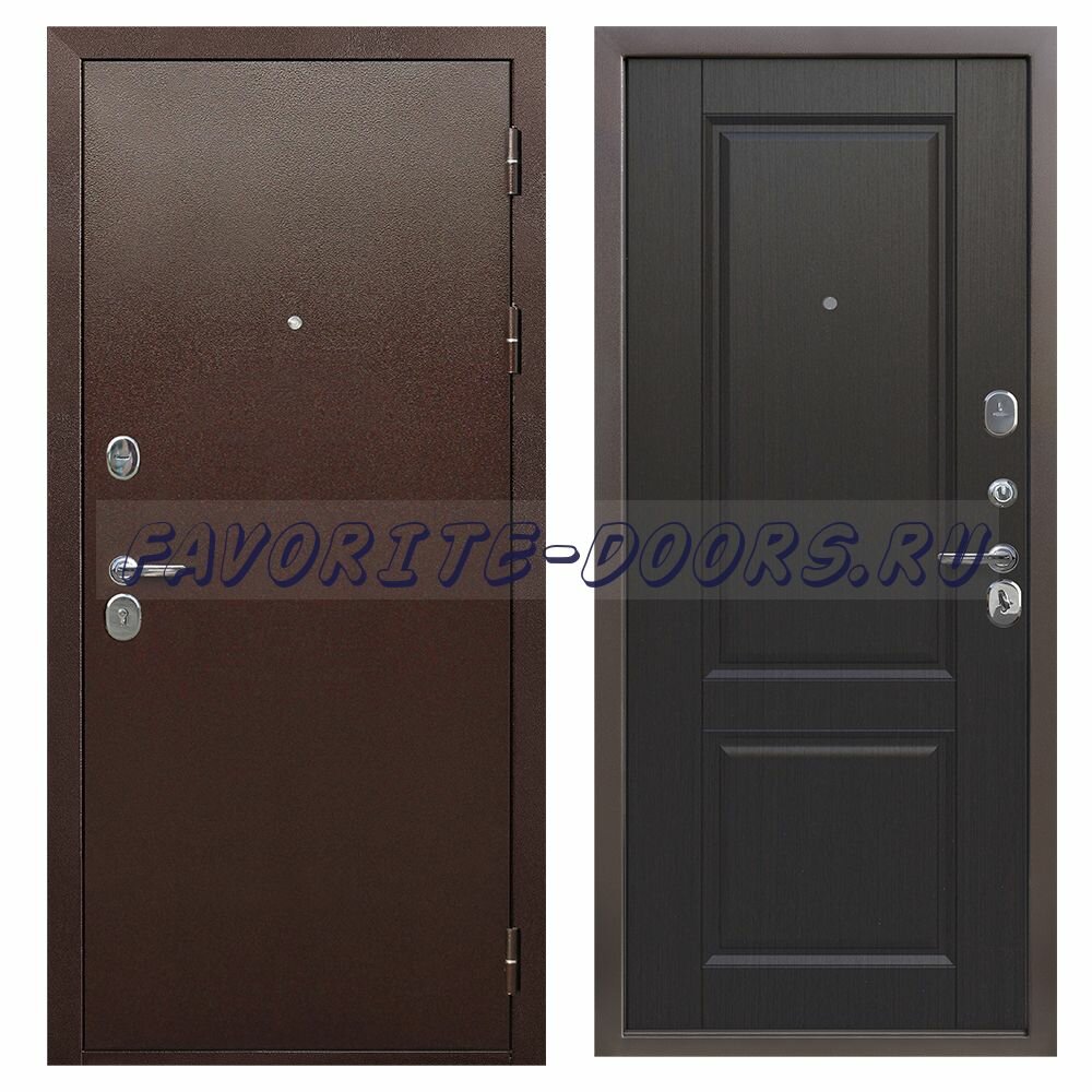 Входные двери в квартиру: Входная дверь Ferroni 9см Медный Антик Темный Кипарис металлическая (Сторона открывания: Левая Размер короба - 960*2050 мм)