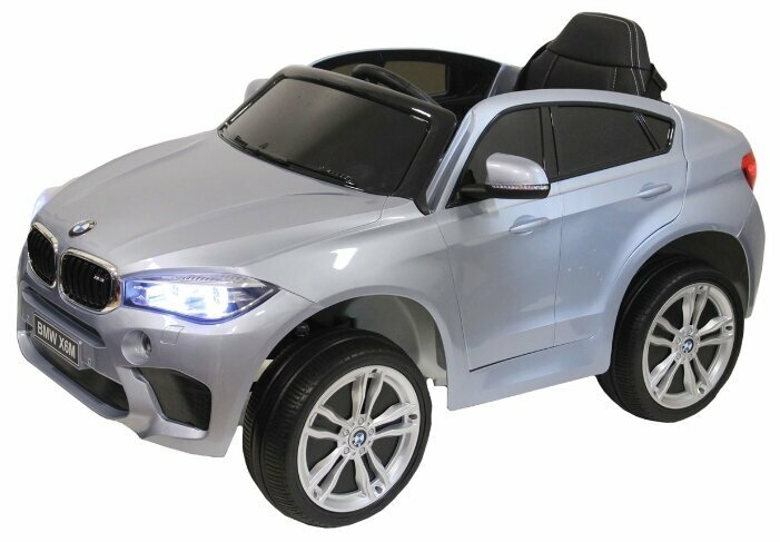 Электромобиль RiverToys BMW X6M JJ2199 (Серебристый глянец)