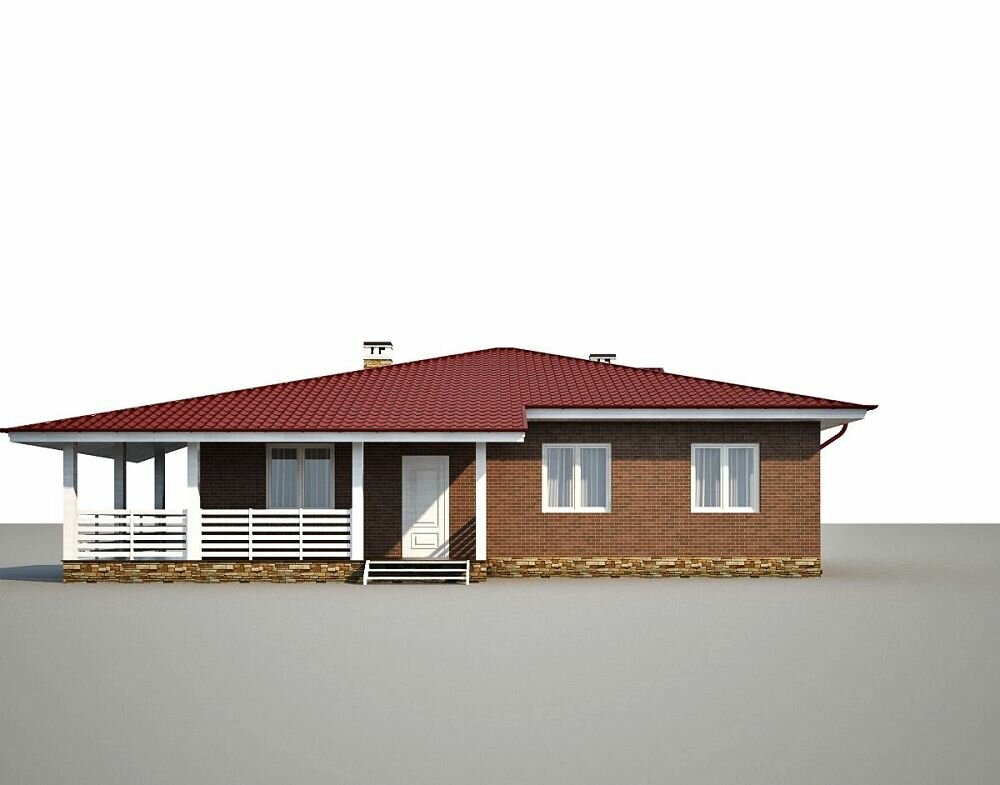 (142м2, 12х12м) Готовый проект двухэтажного дома из газобетона с подвалом и гаражом - AS-2442 - фотография № 5